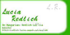 lucia redlich business card